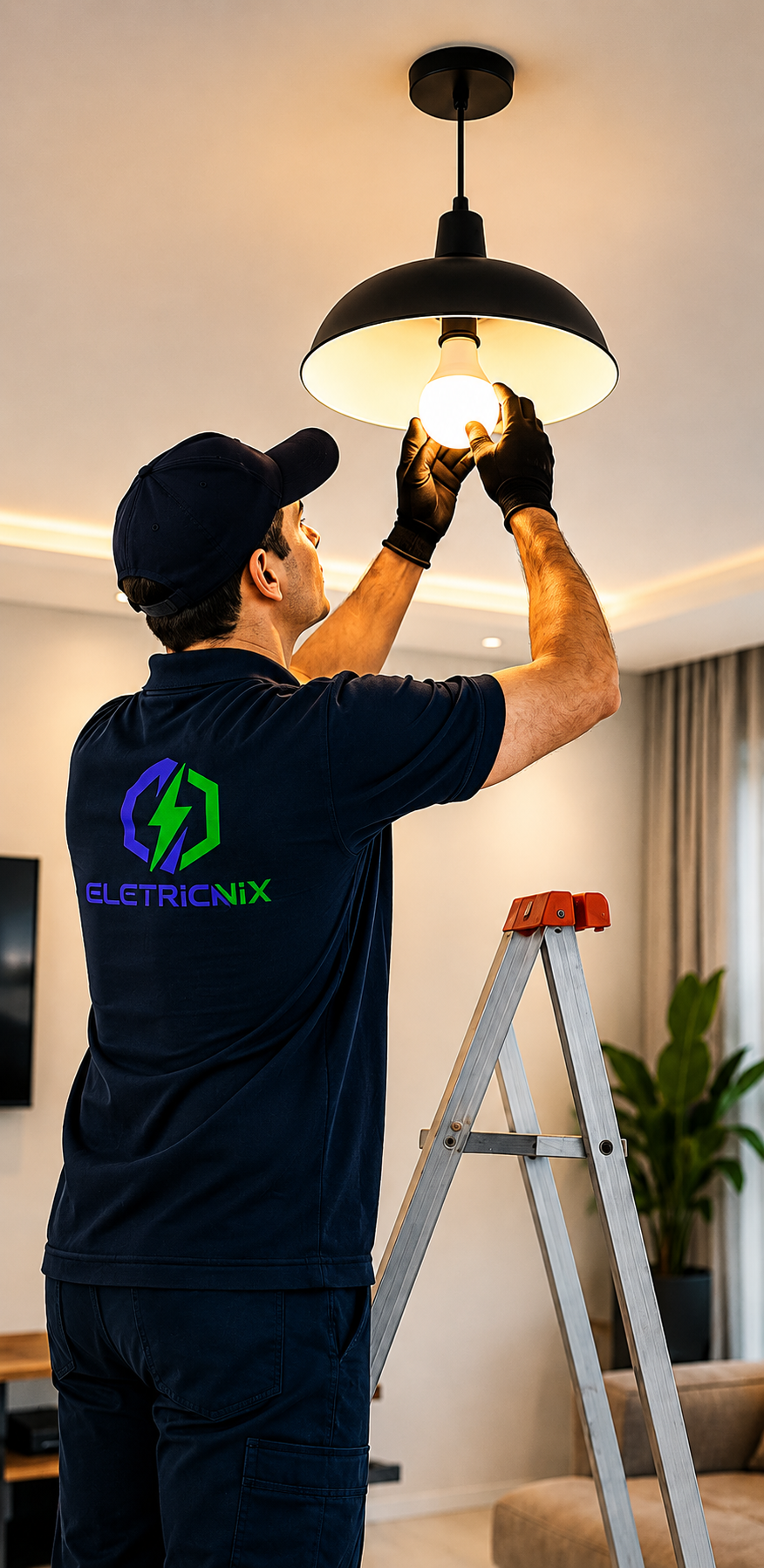 Instalação de iluminação residencial profissional